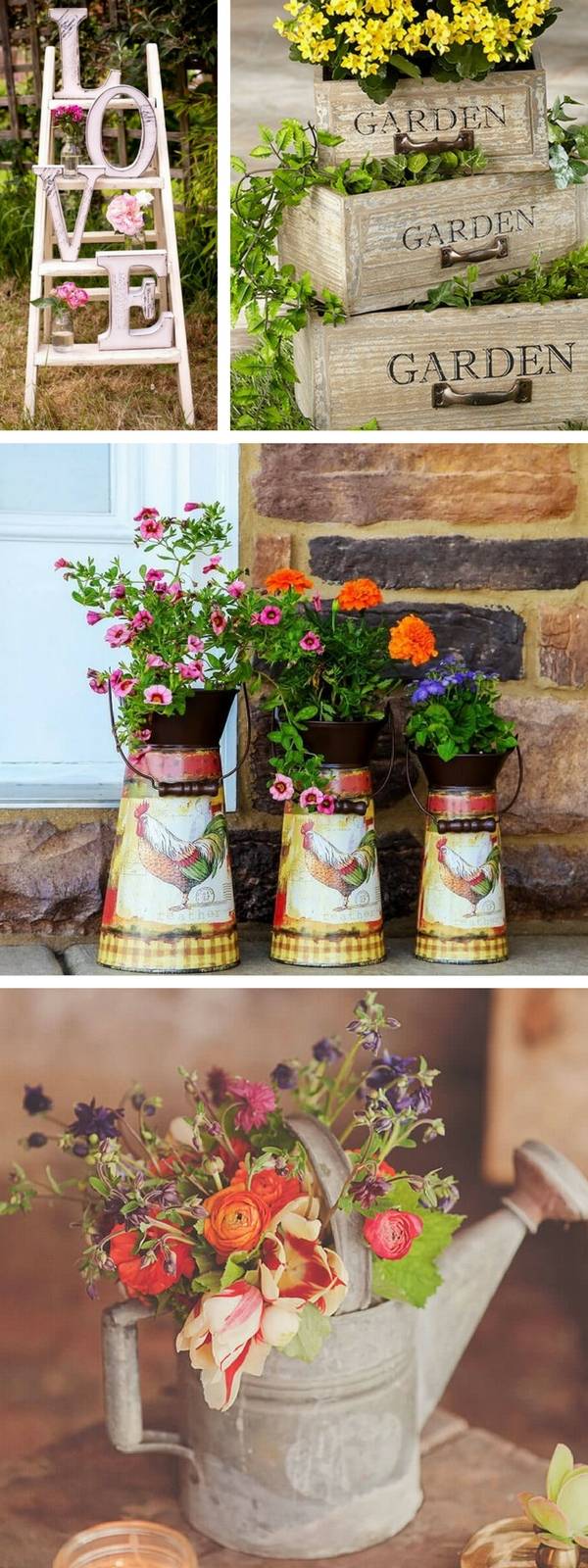 Diy Vintage Garden Decorations