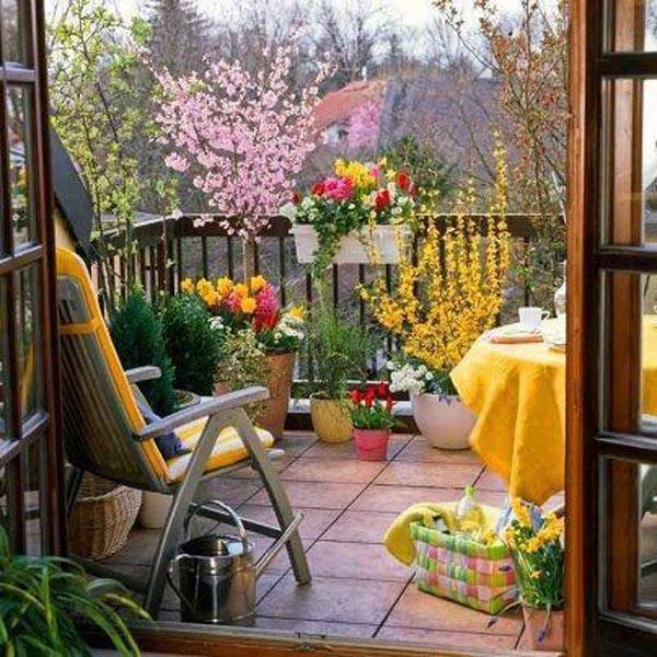 A Balcony Flower Garden