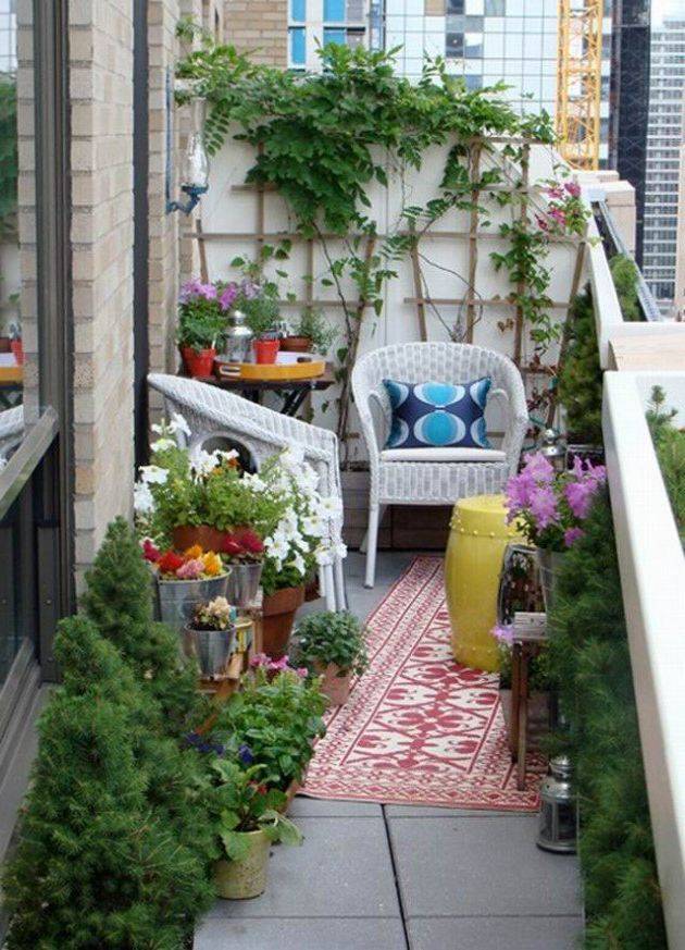Beautiful Balcony Flower Garden Design Ideas