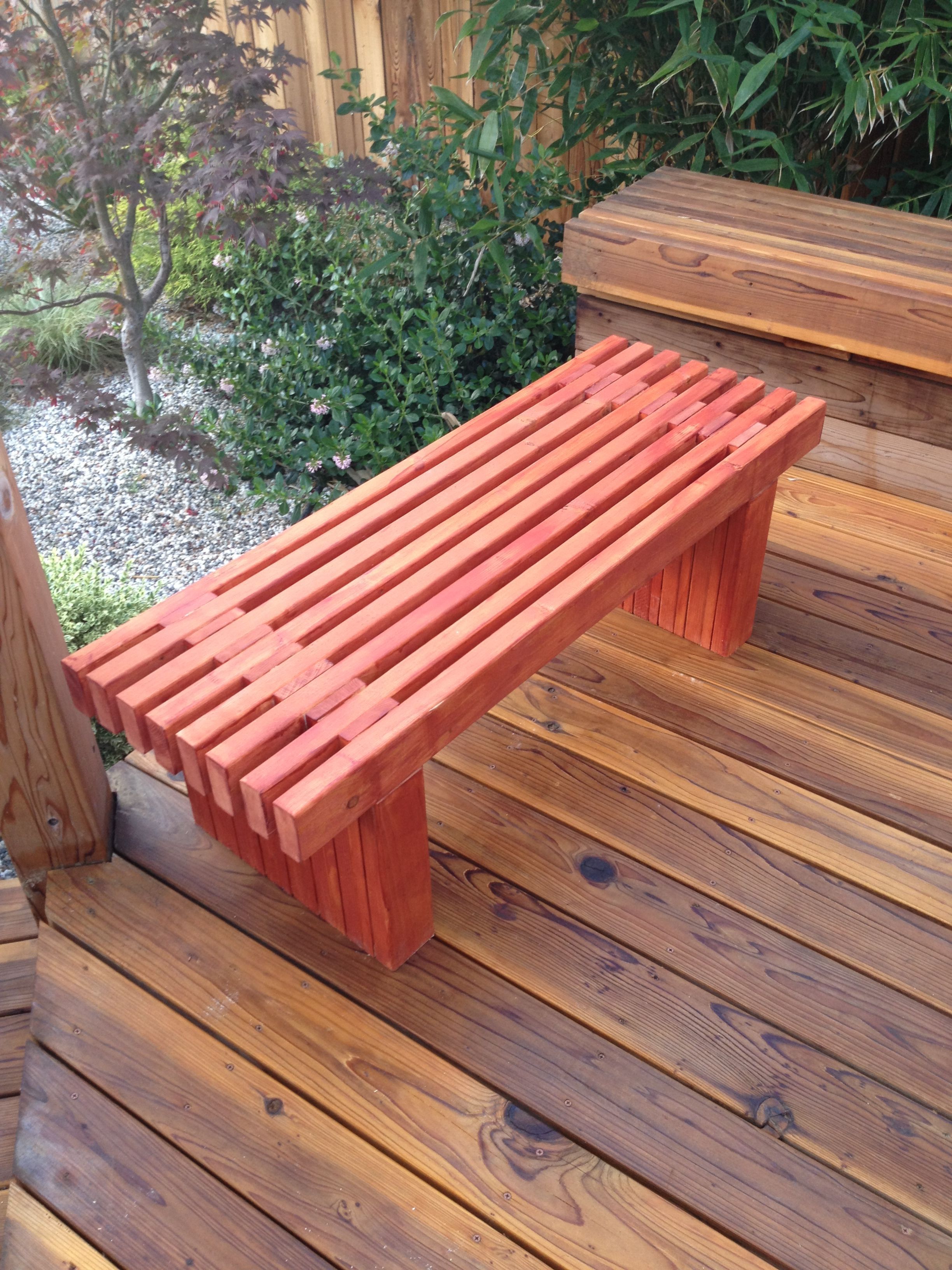 Slatted Garden Bench Diy Crafts Handimania