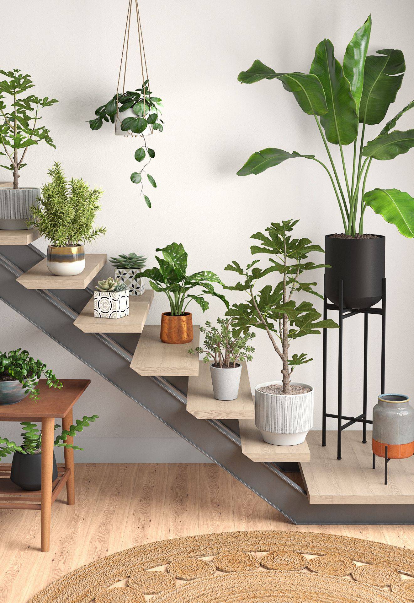 Modern And Elegant Vertical Wall Planter Pots Ideas