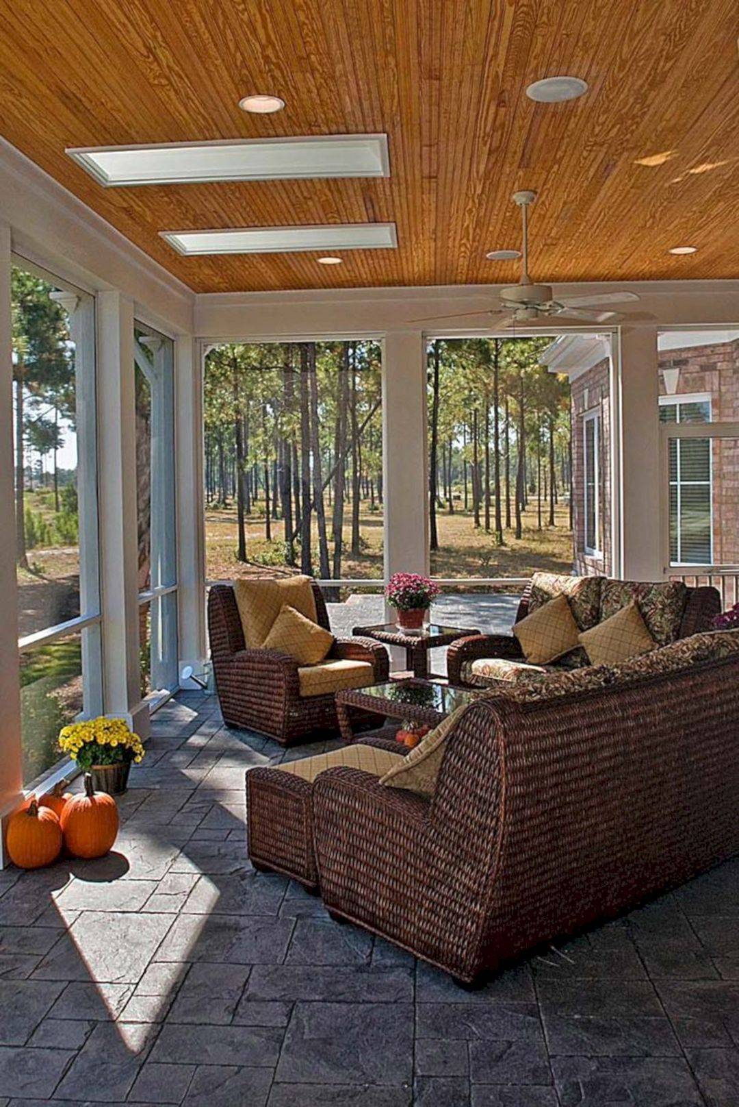 Wicker Furniture Sunroom Designs