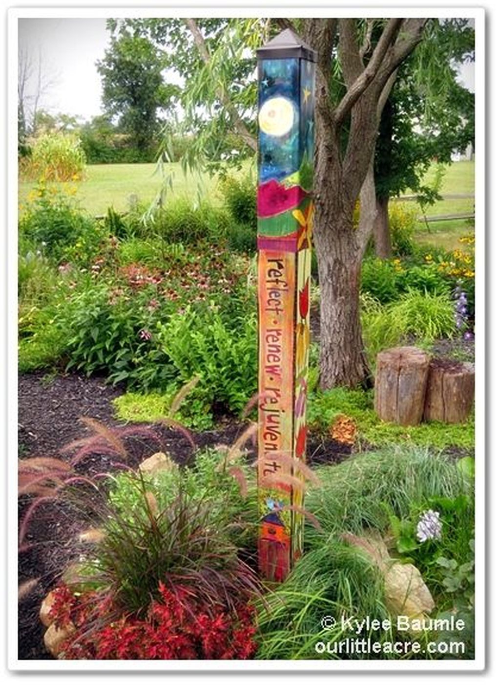 Colorful Peace Poles Design Ideas
