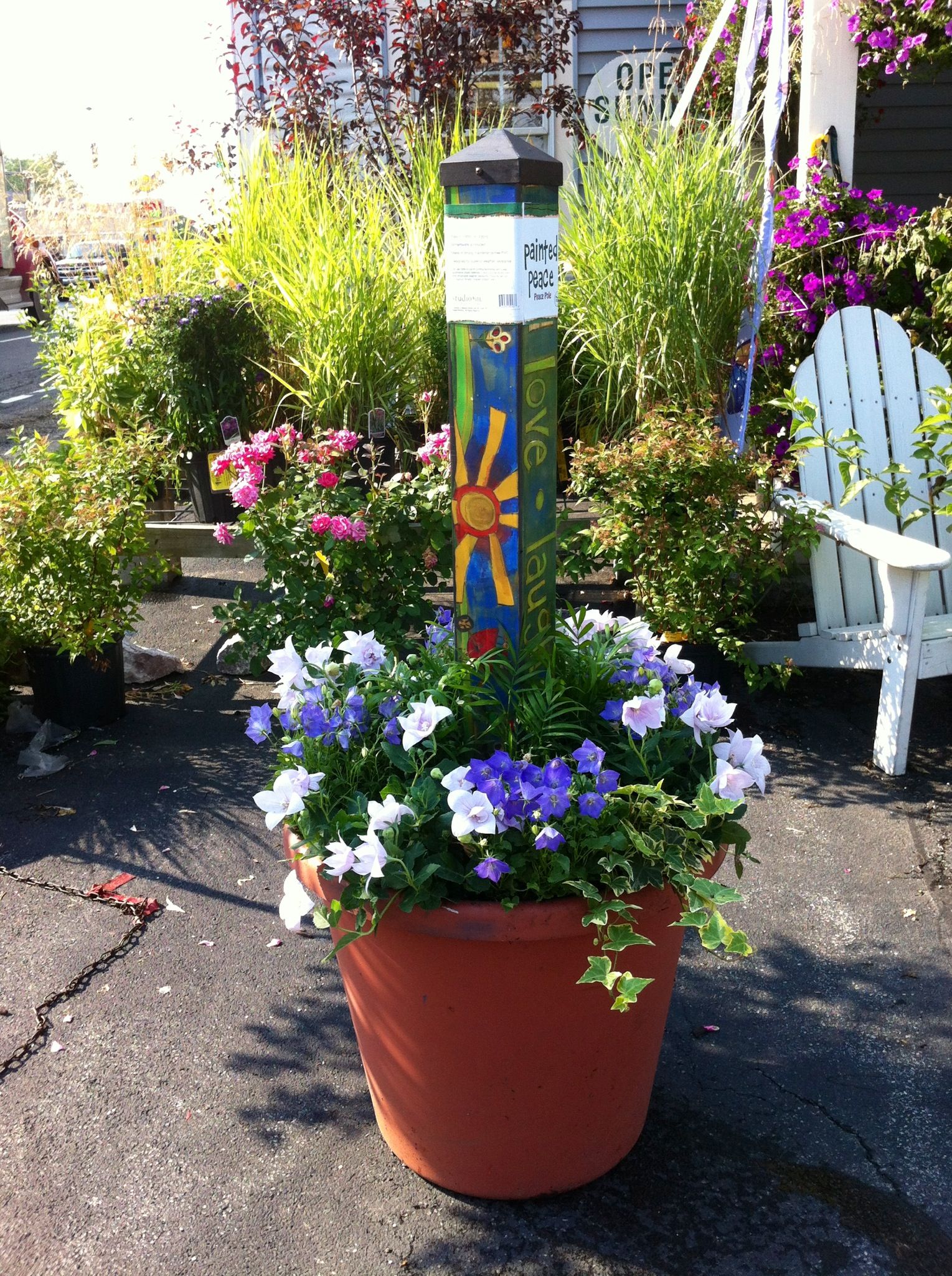 Nice Colorful Peace Poles Design Ideas