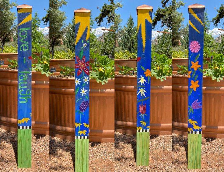 Beetles Garden Poles