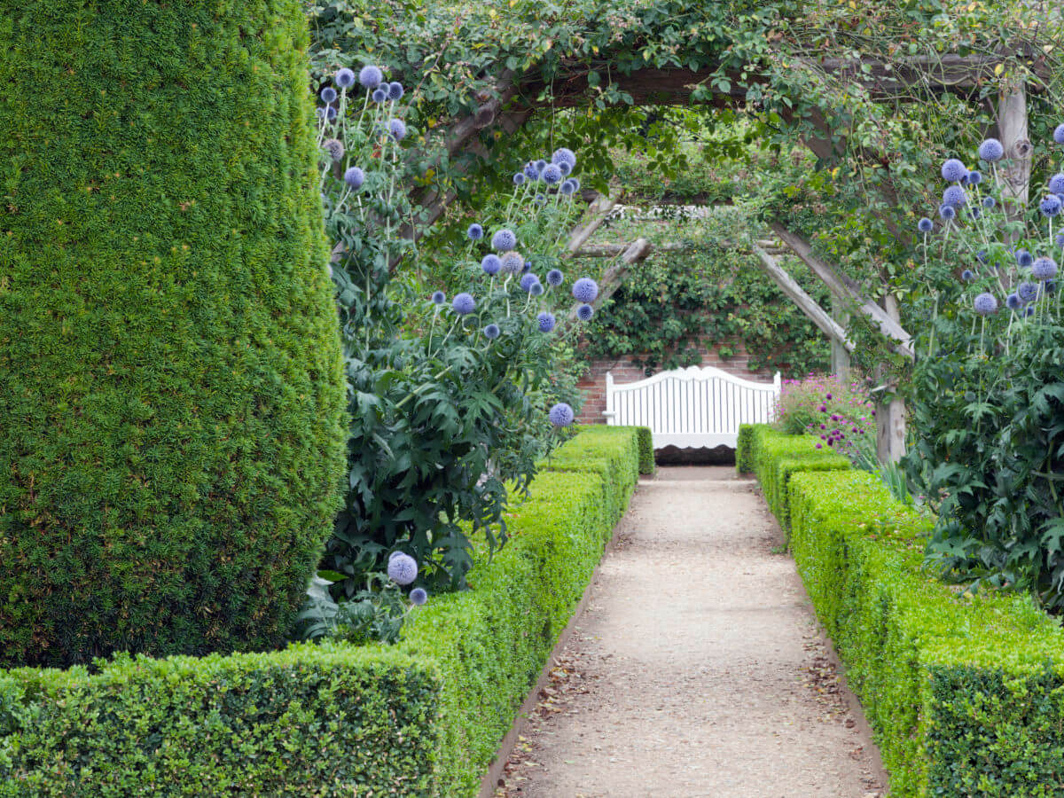Britishinspired Courtyard Courtyard Gardens Design