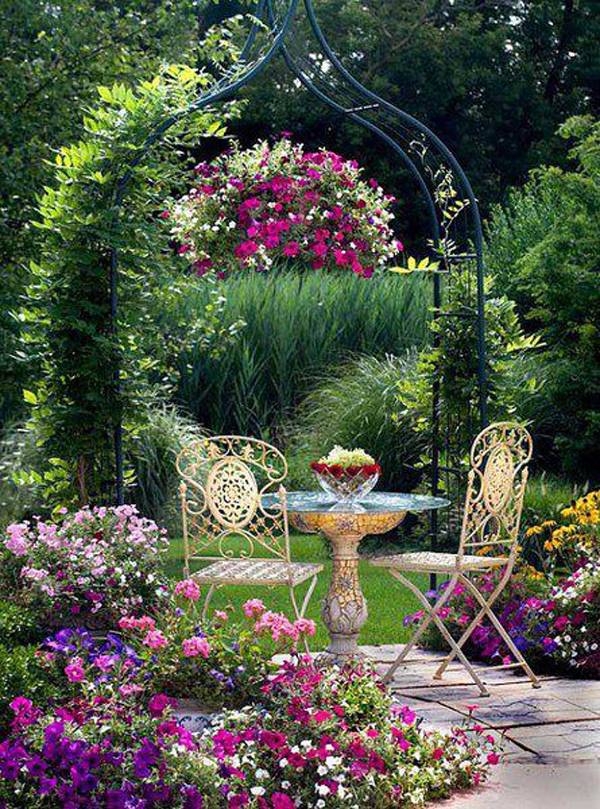 A Romantic Garden Walkway
