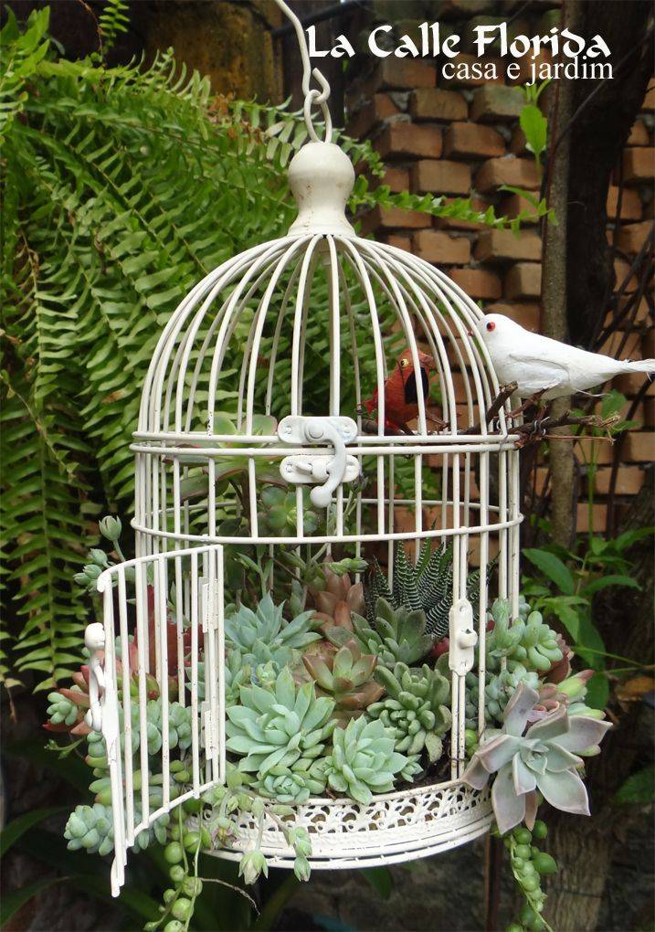 Bird Cage Planters