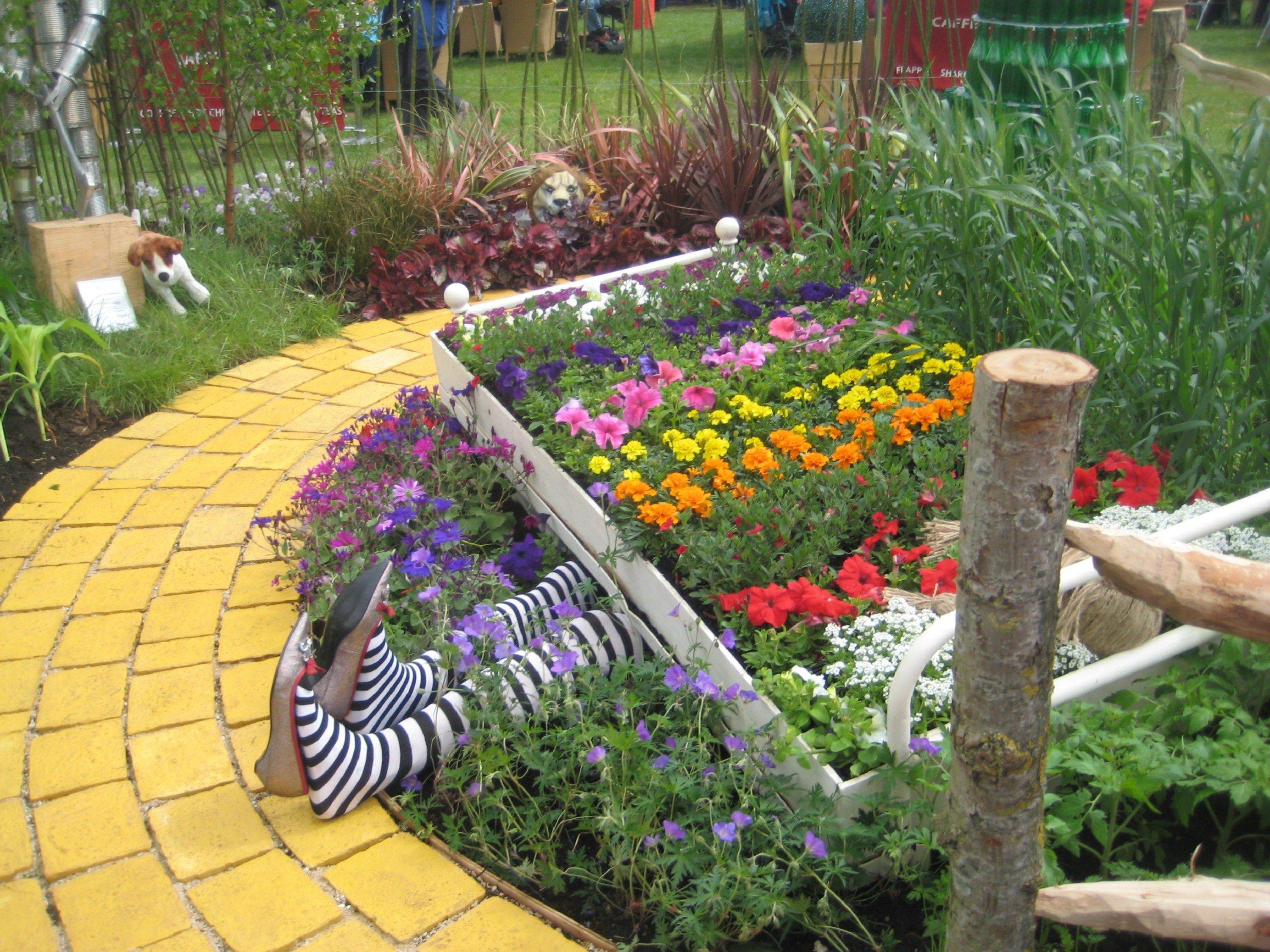 Hollyhock Stem Stake Garden Art