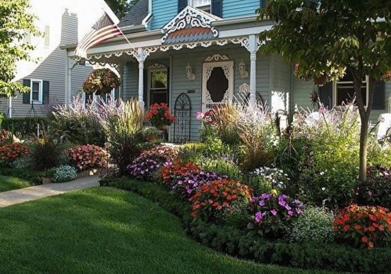 Best Impressive Sun Perennials Front Yard Ideas