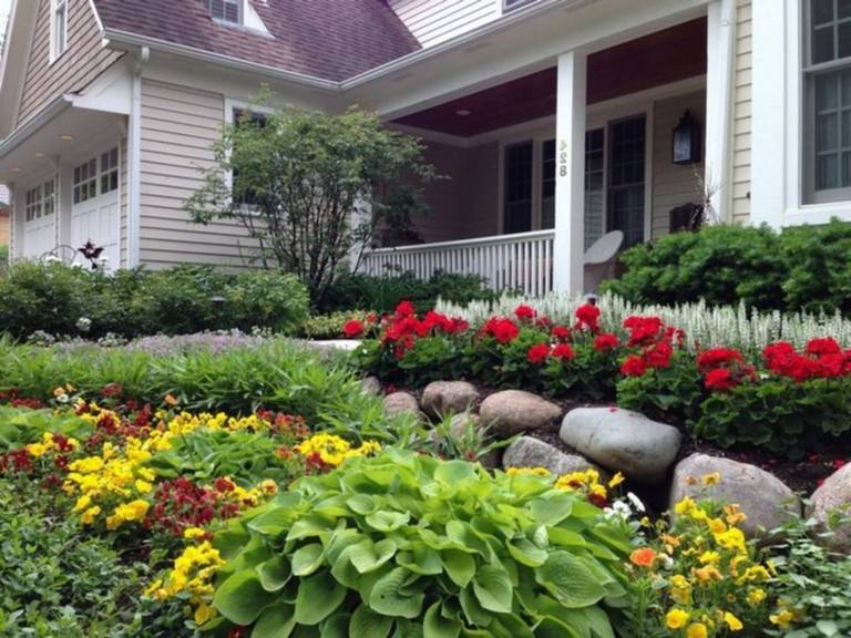 Best Impressive Sun Perennials Front Yard Ideas