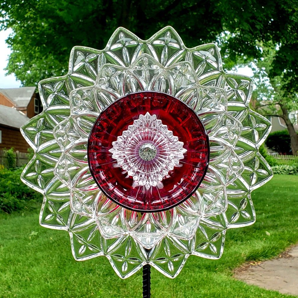 Recycled Glass Glass Garden Art