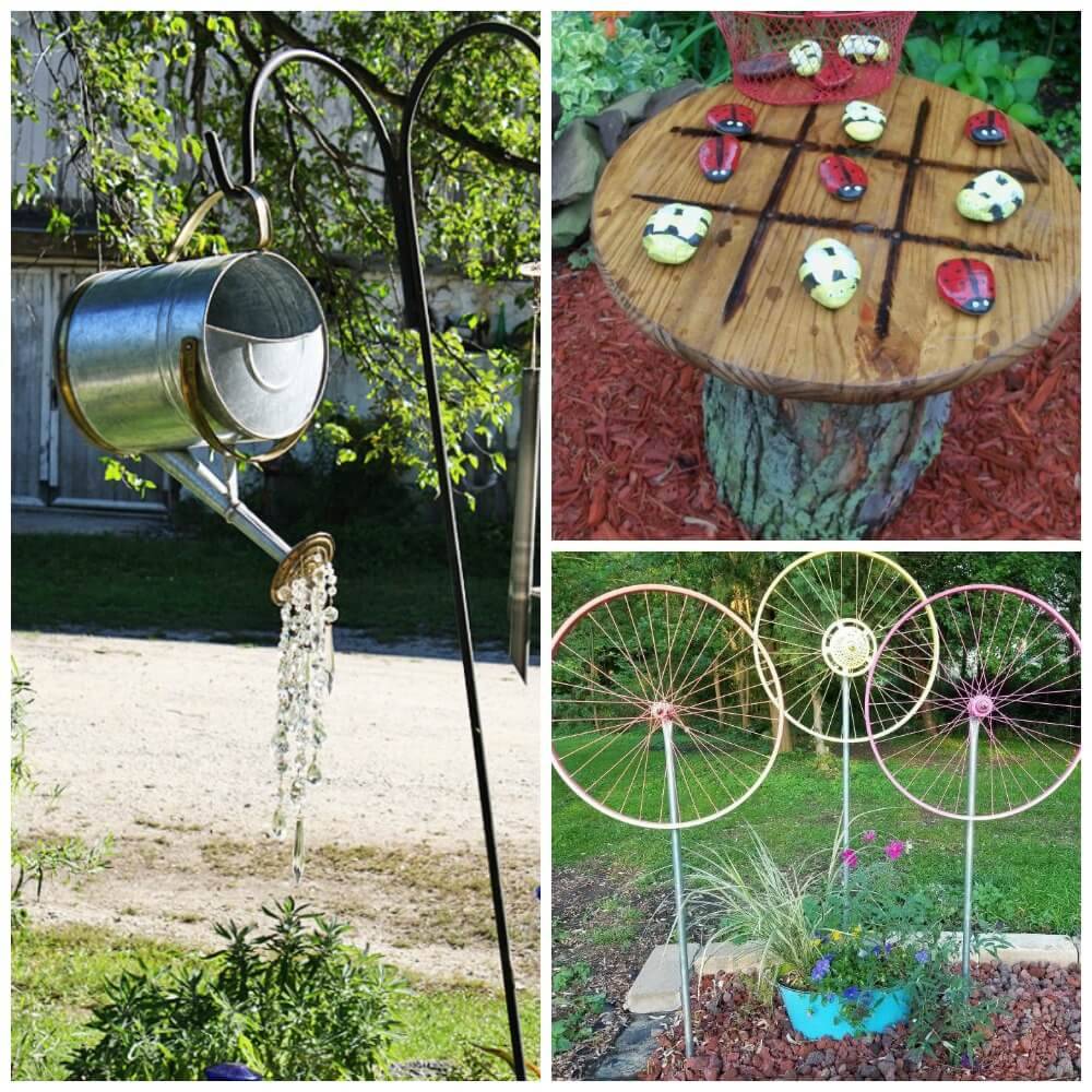 Repurposed Garden Art Ideas