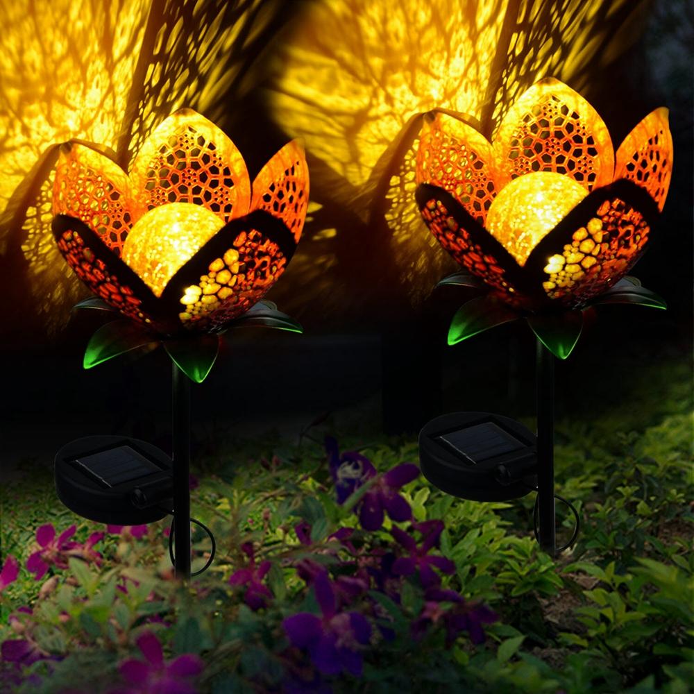 Vp Home Luminous Floral Turtle Solar Powered