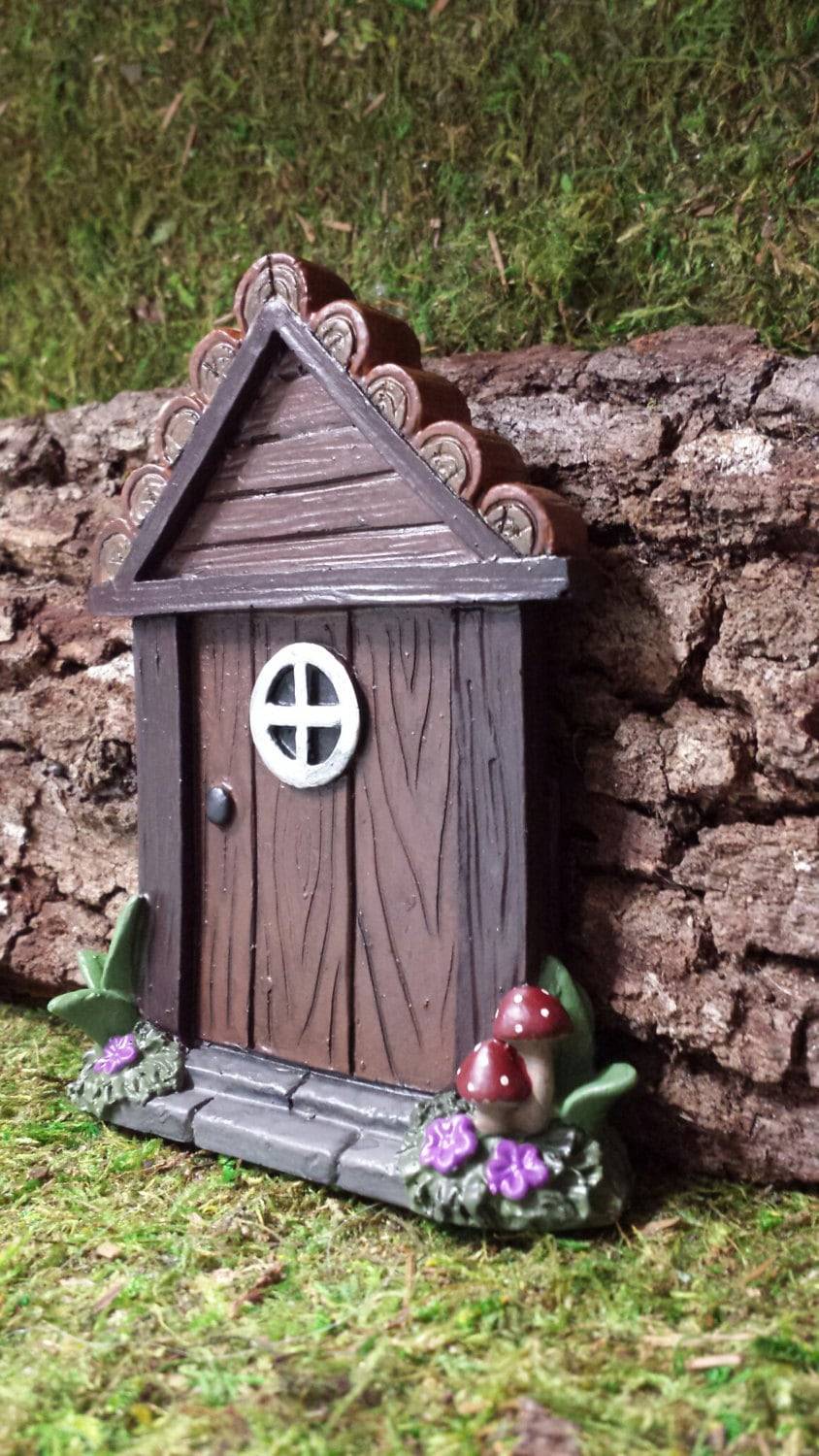 Miniature Fairy Garden Solar Stone Door Miniature Fairy Gardens