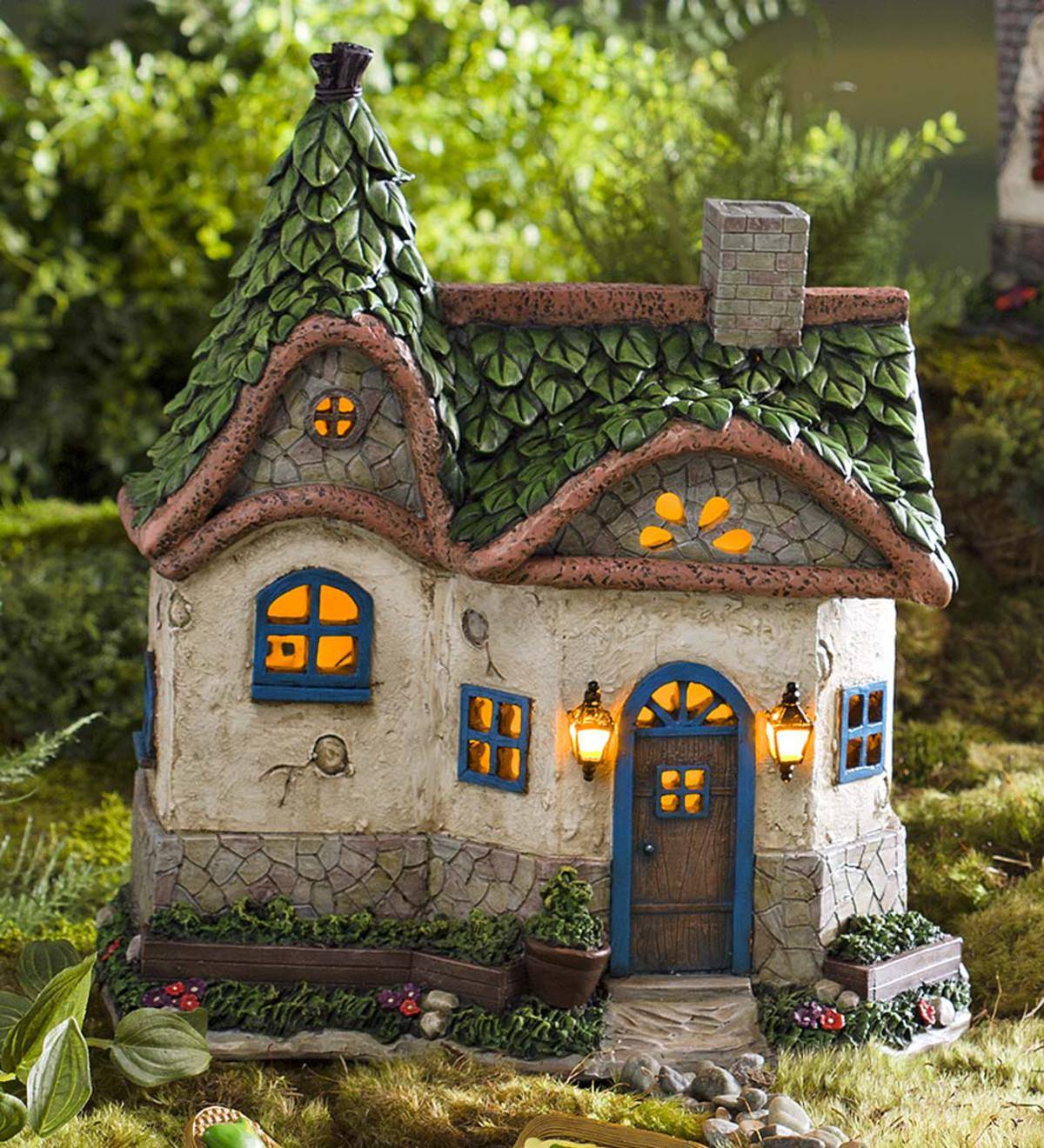 Miniature Fairy Garden Cornwall Solar House Plowhearth