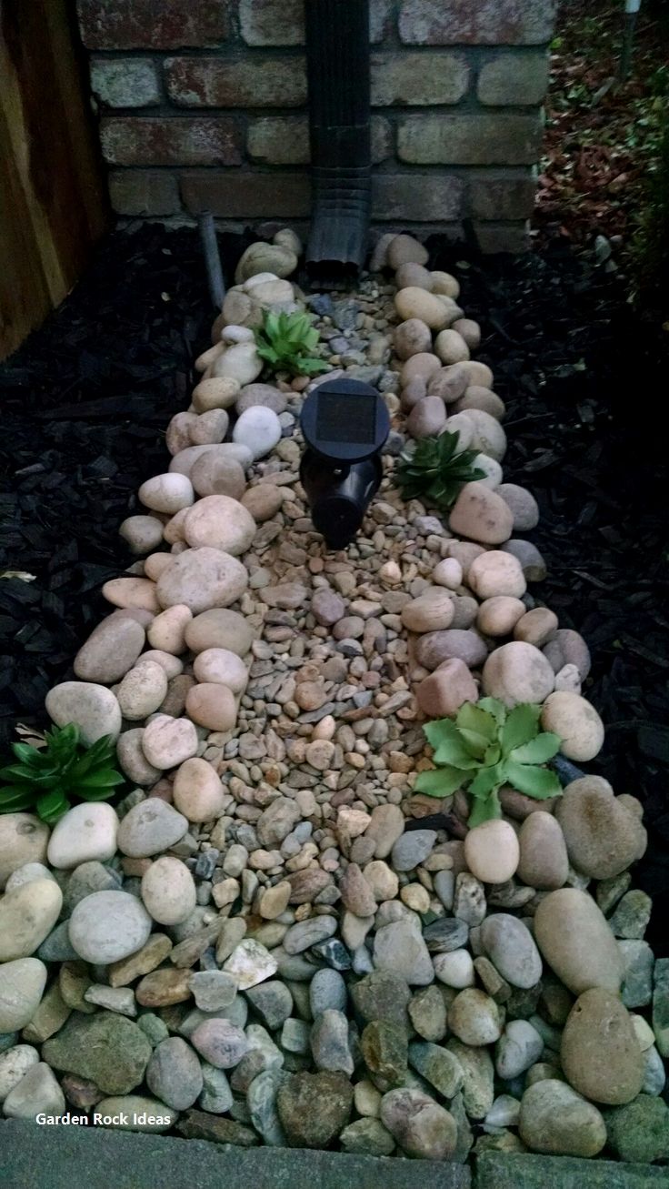 River Rock Garden Ideas