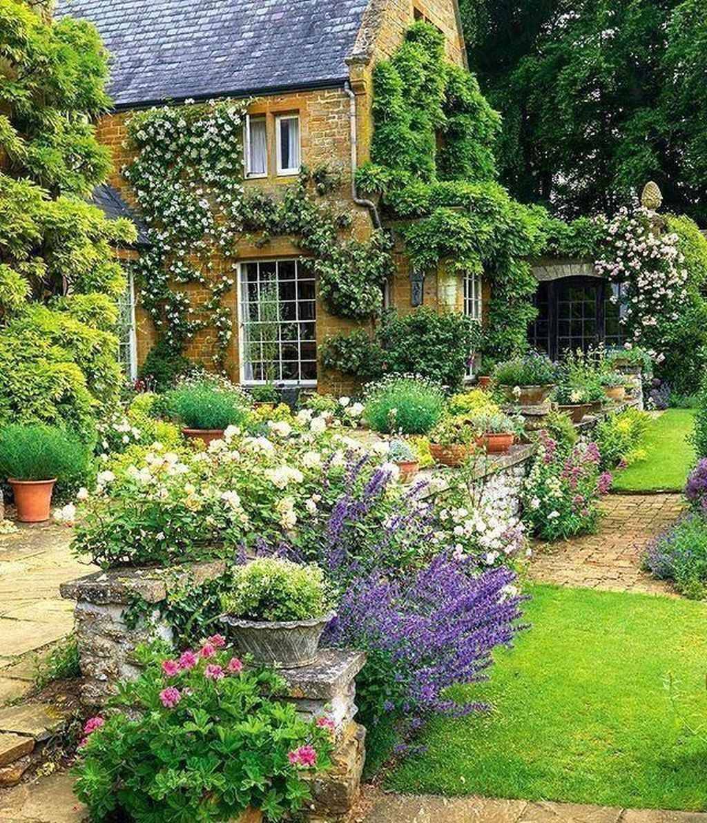 Beautiful Front Yard Cottage Garden Inspiration Ideas