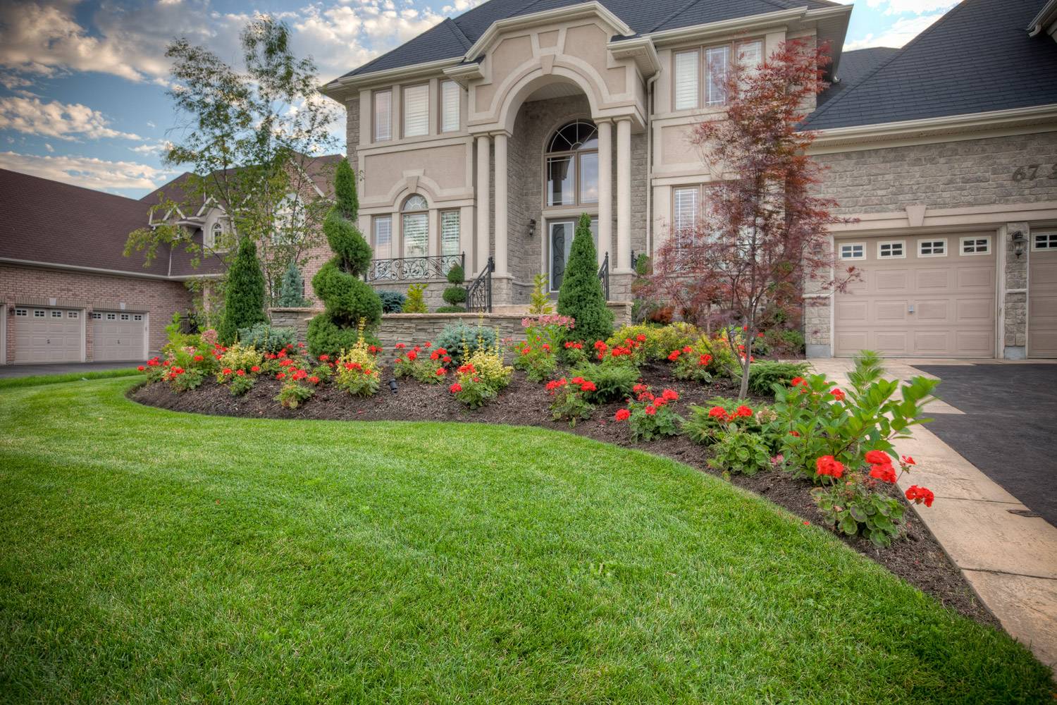 Elegant Beautiful Front Yard Flower Gardens Front House Landscaping