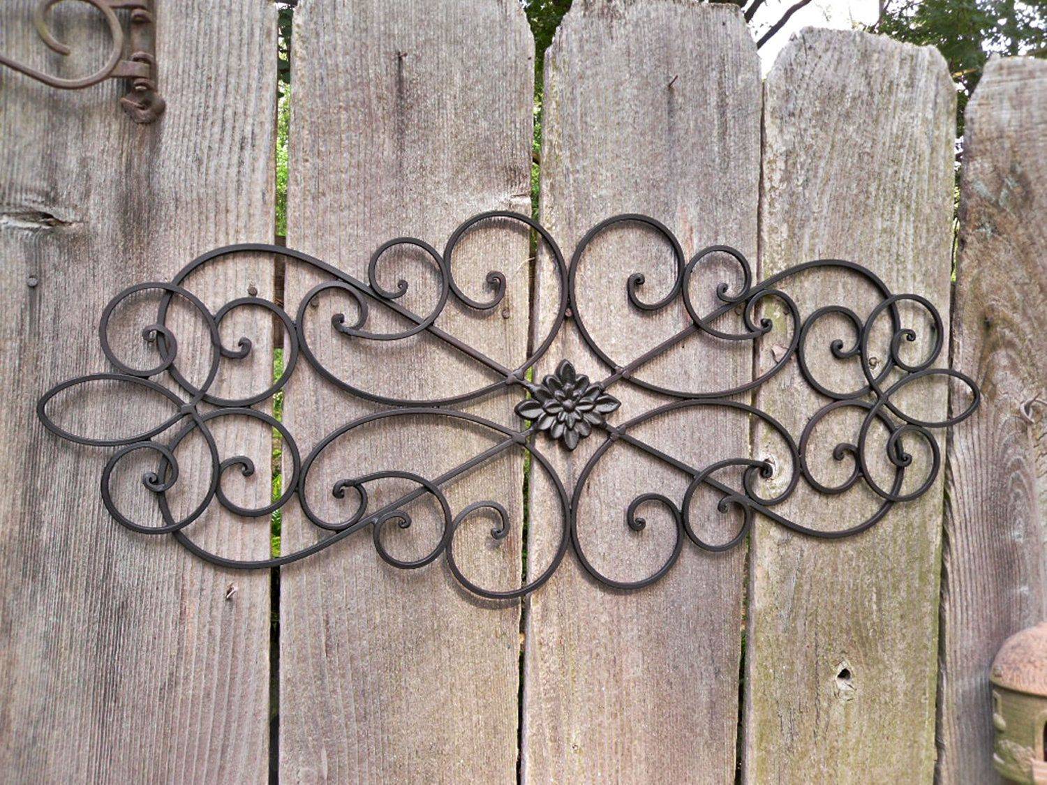 Outdoor Wrought Iron Wall Art