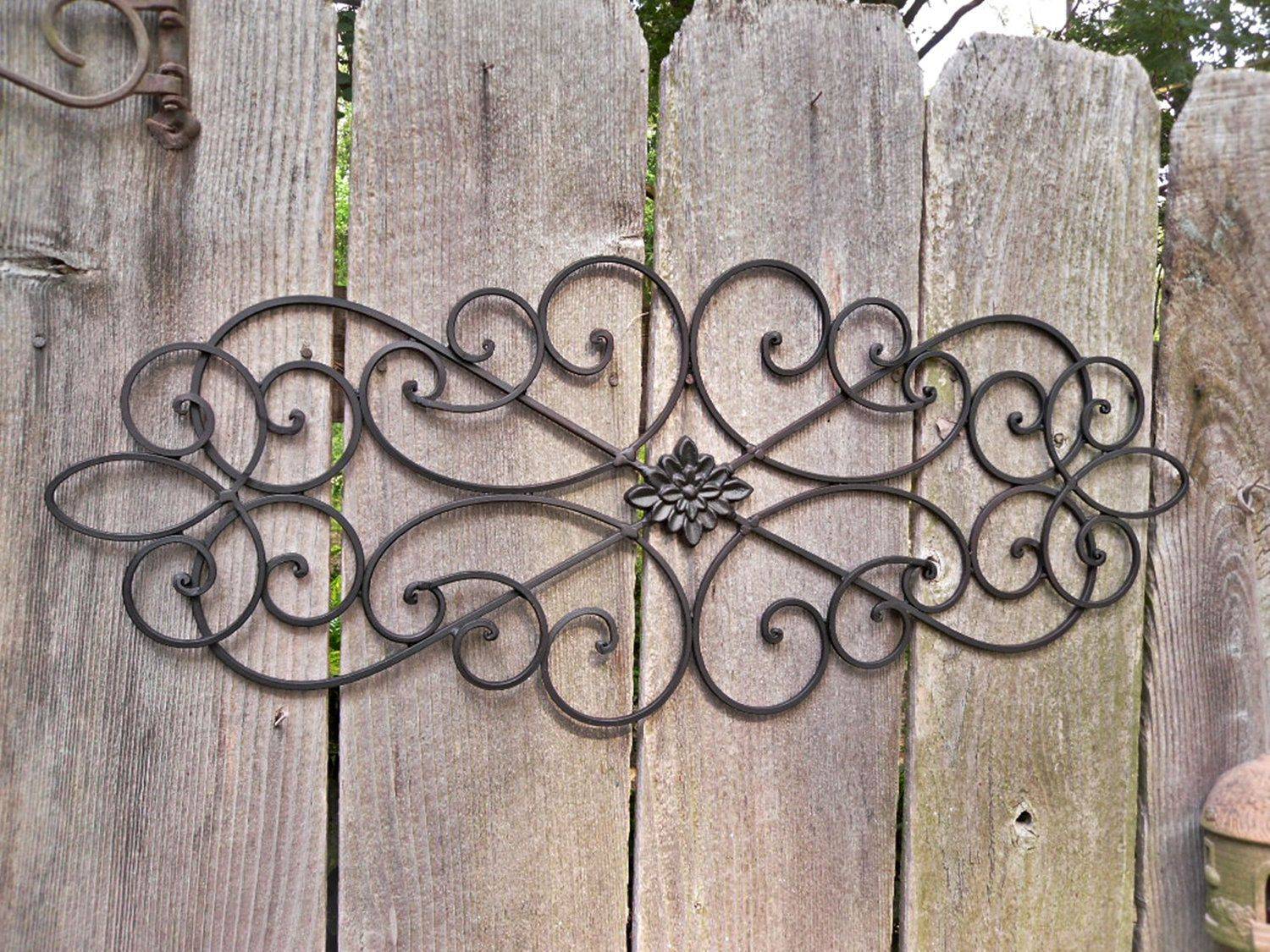 Outdoor Wrought Iron Wall Art