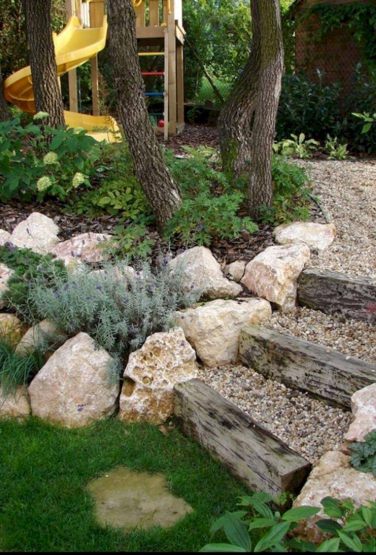 Beautiful Front Yard Rock Garden Landscaping Design Ideas