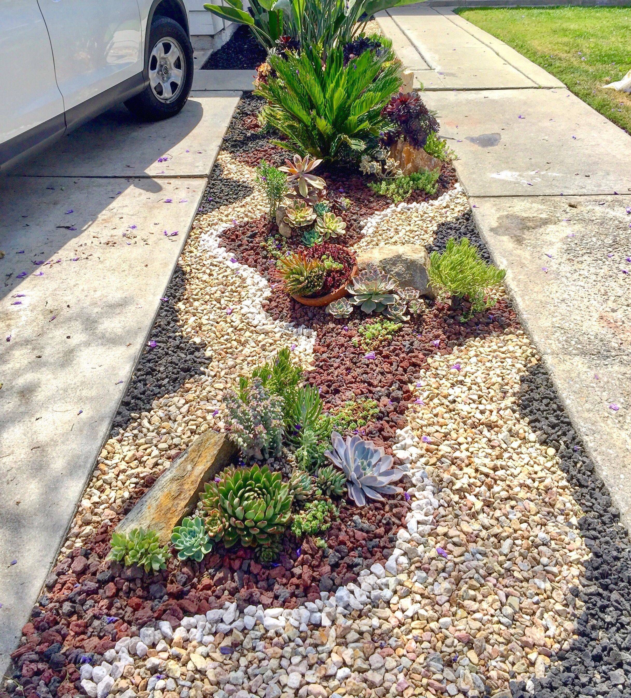 Beautiful Front Yard Rock Garden Landscaping Ideas Page