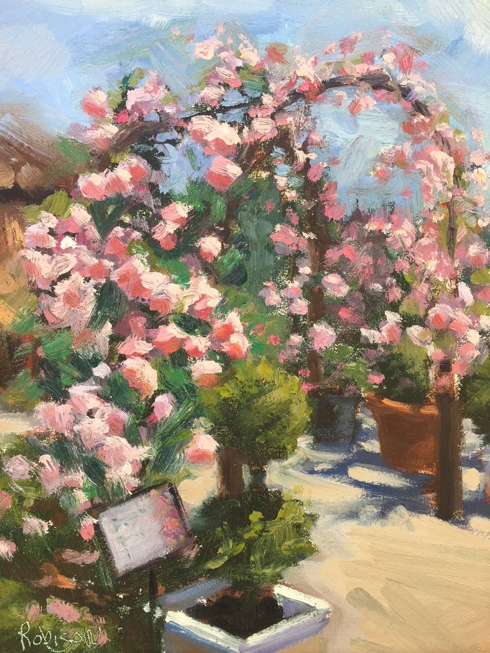 Flowers Painting On Canvas Rose Art Original Painting Oil