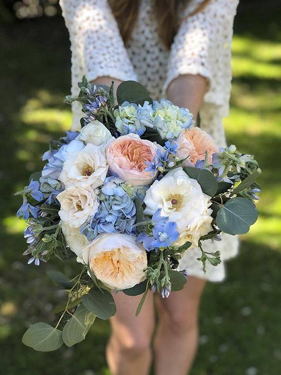 Blue Satin Rose