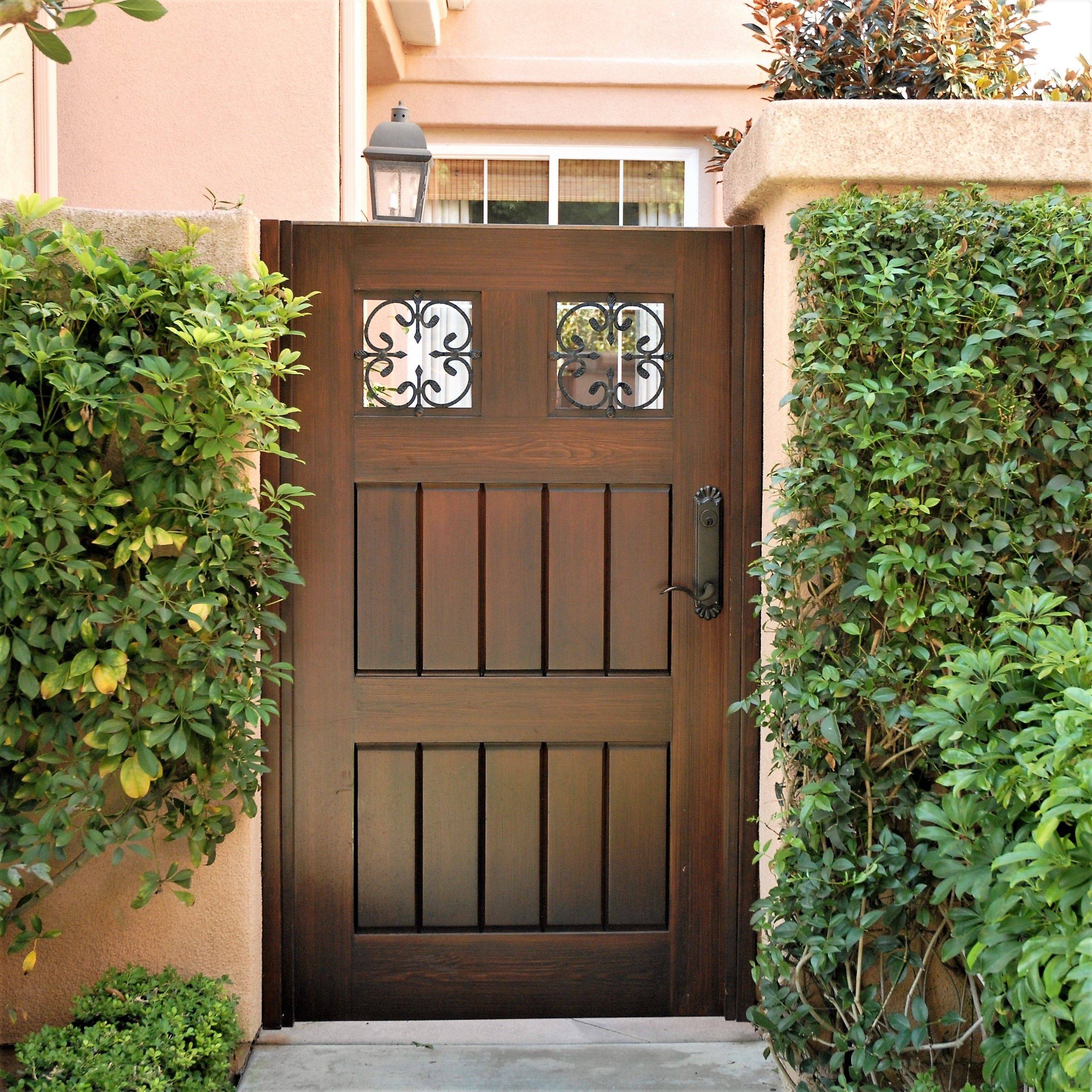 Decorative Wooden Garden Doors Design You Can Be Proud Of In