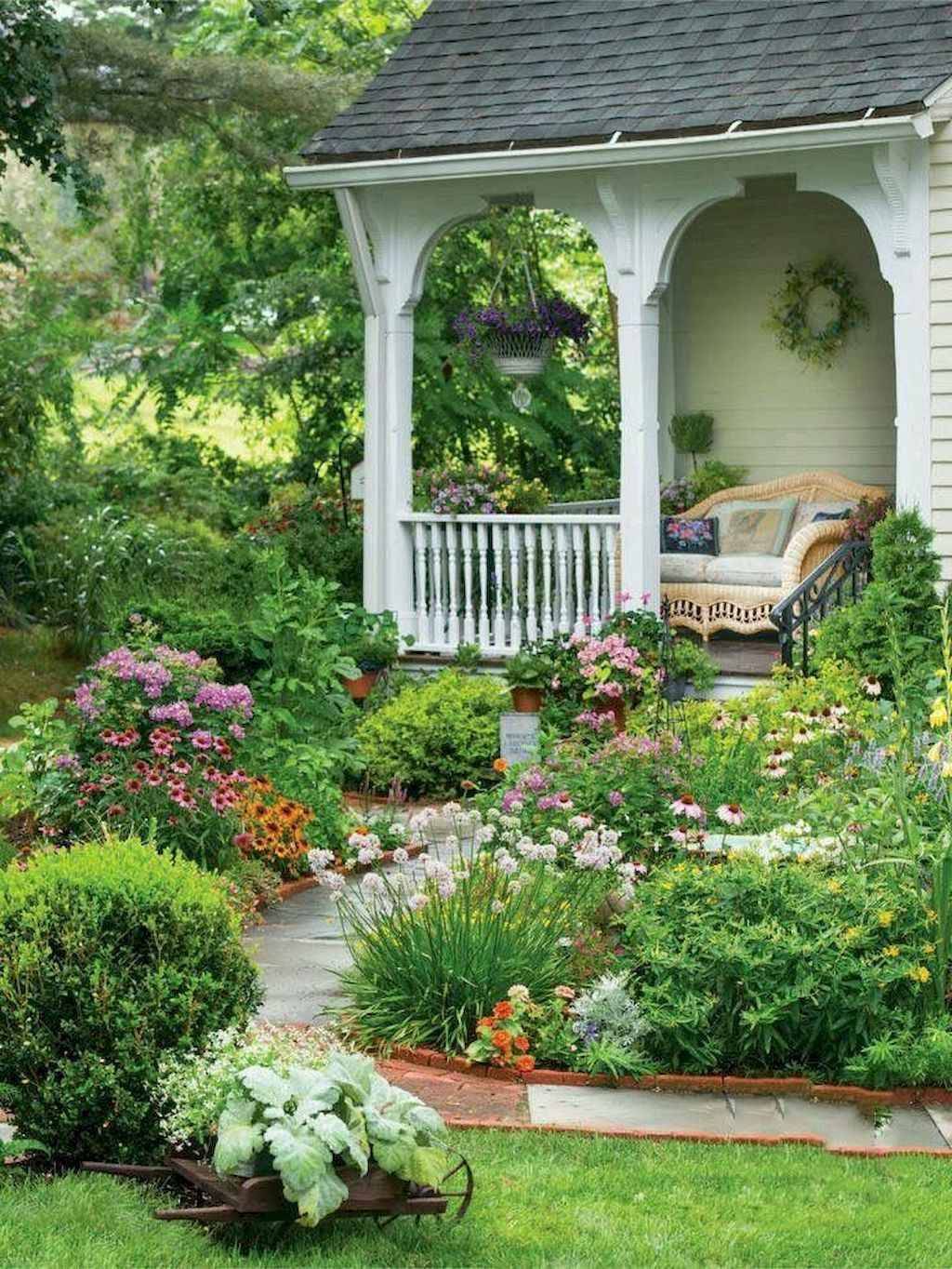 Stunning Front Yard Cottage Garden Inspiration Ideas Farmhouse
