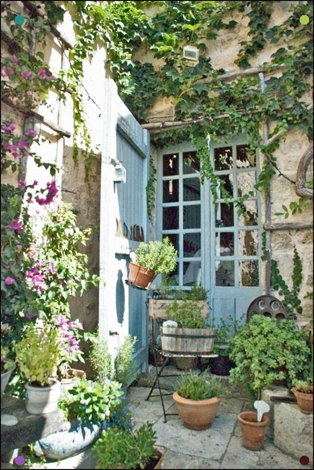 French Door Repurposed Country Cottages Ideas