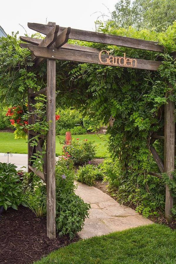 Stunning Rustic Garden Gates Ideas