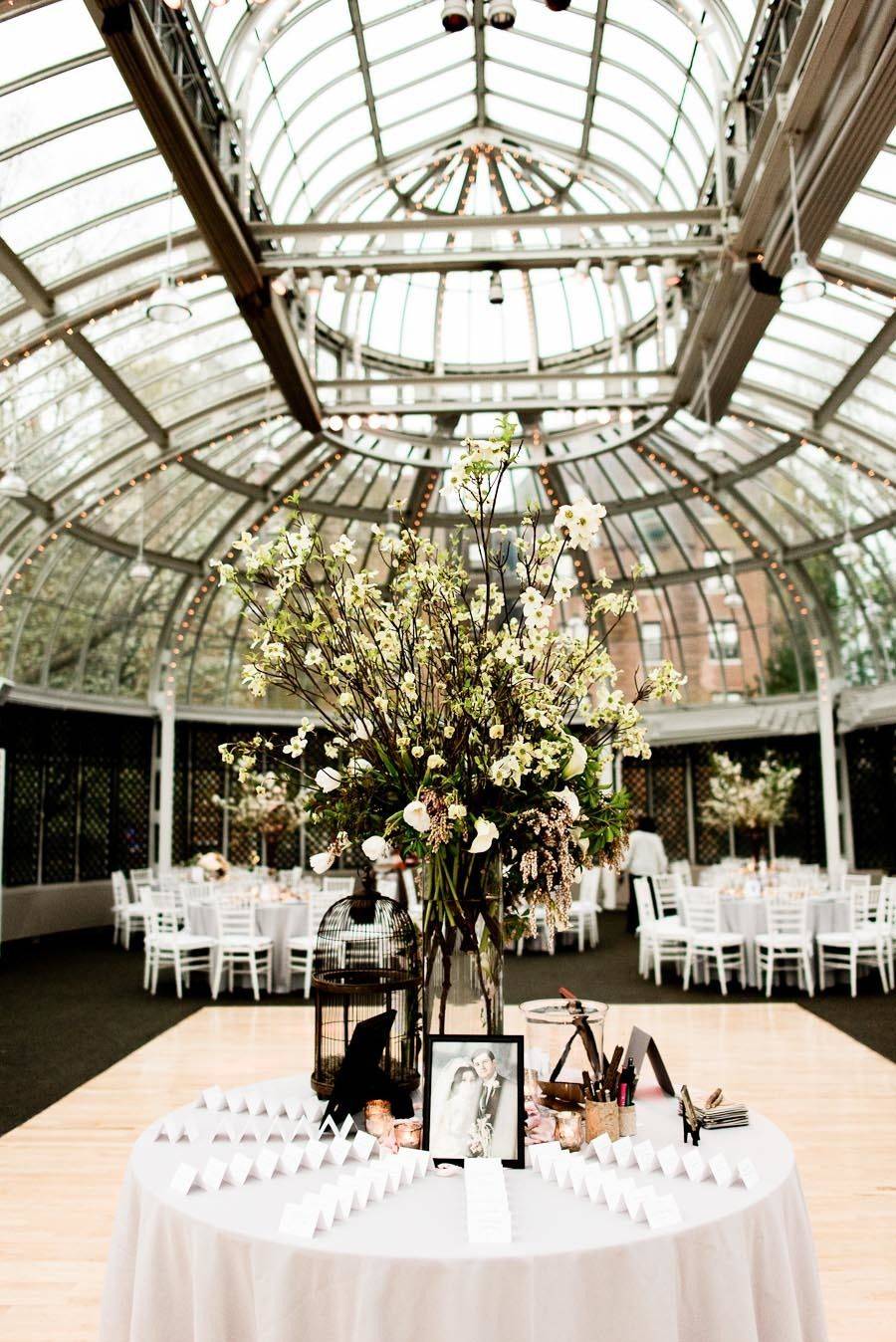 This Black Burgundy And Gold Desert Botanical Garden Wedding