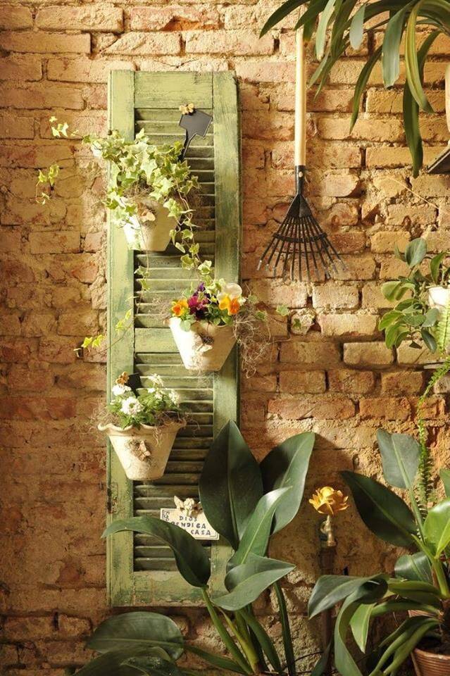 Wonderful Garden Decoration Ideas Shutters