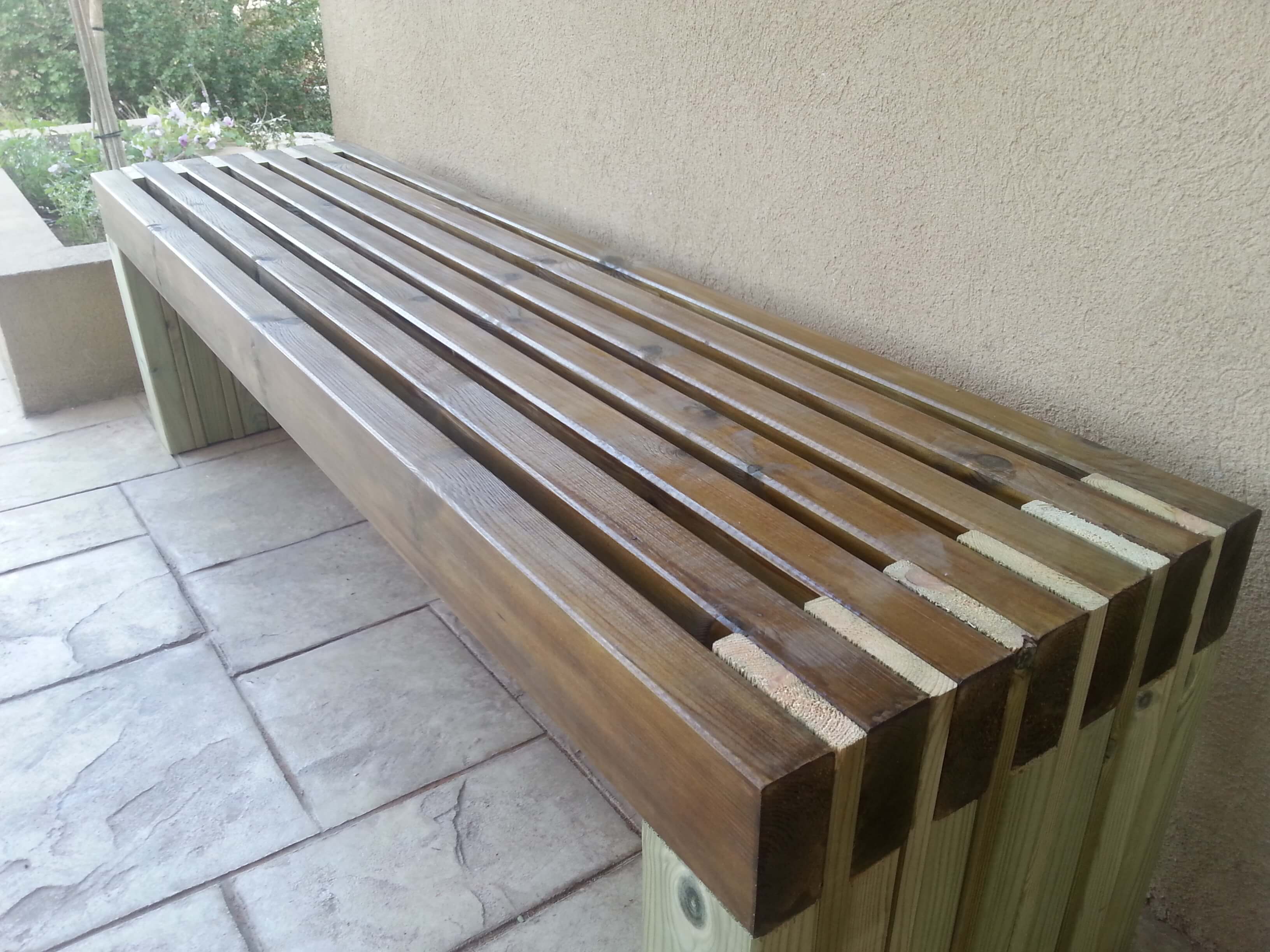 Slatted Garden Bench Diy Crafts Handimania