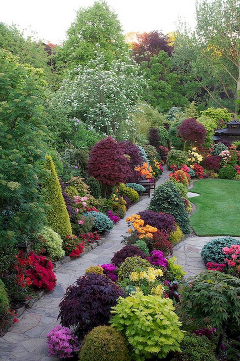 Beautiful Side Yard Garden Path Design Ideas