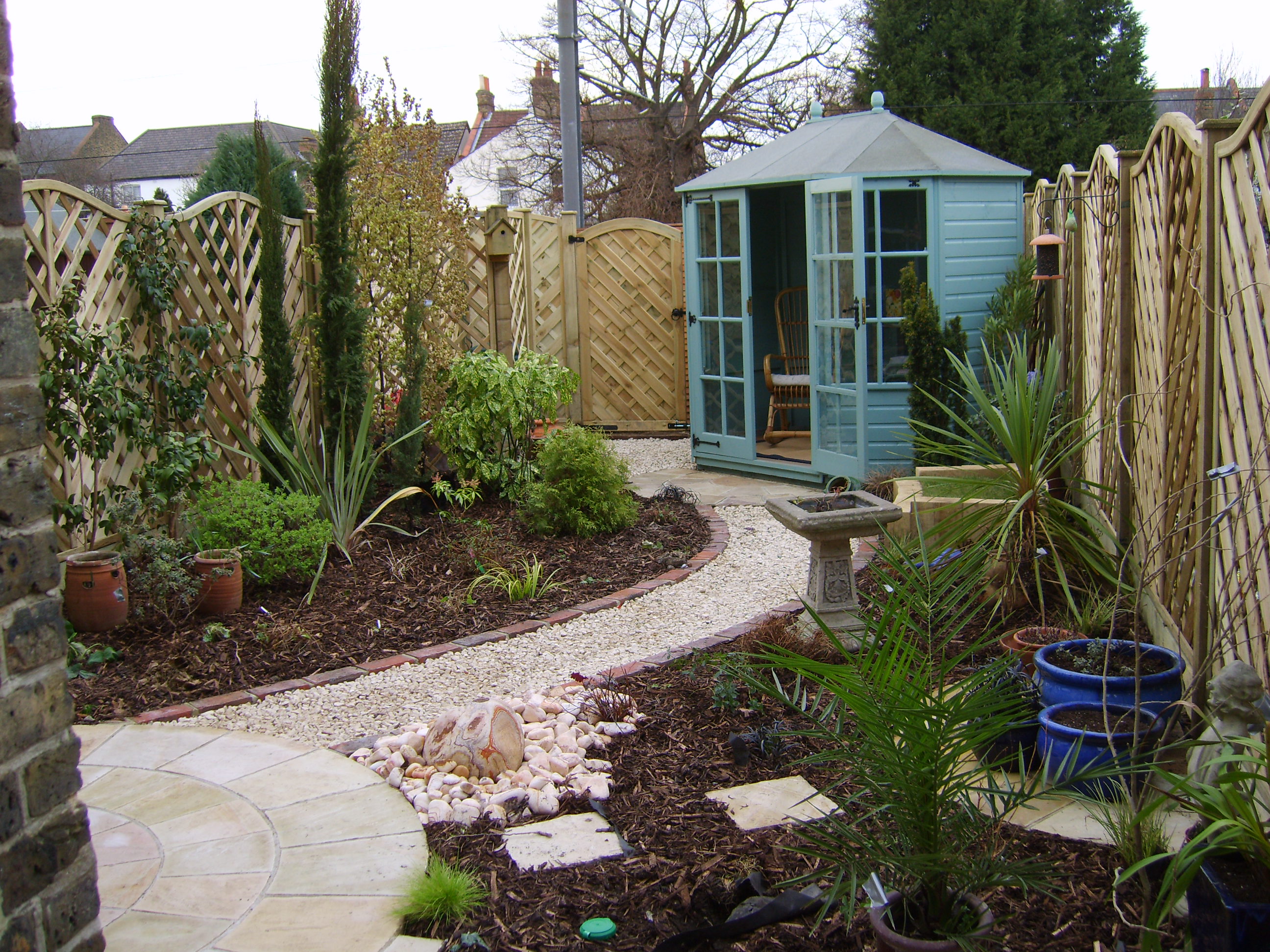 Small Yard Victorian Terrace Small Yard