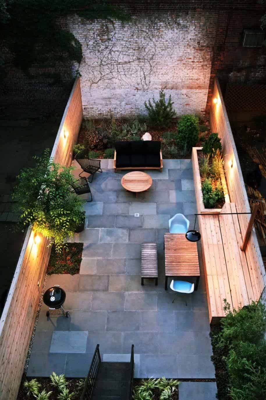 Modern Garden Design London Natural Sandstone Paving Patio Design