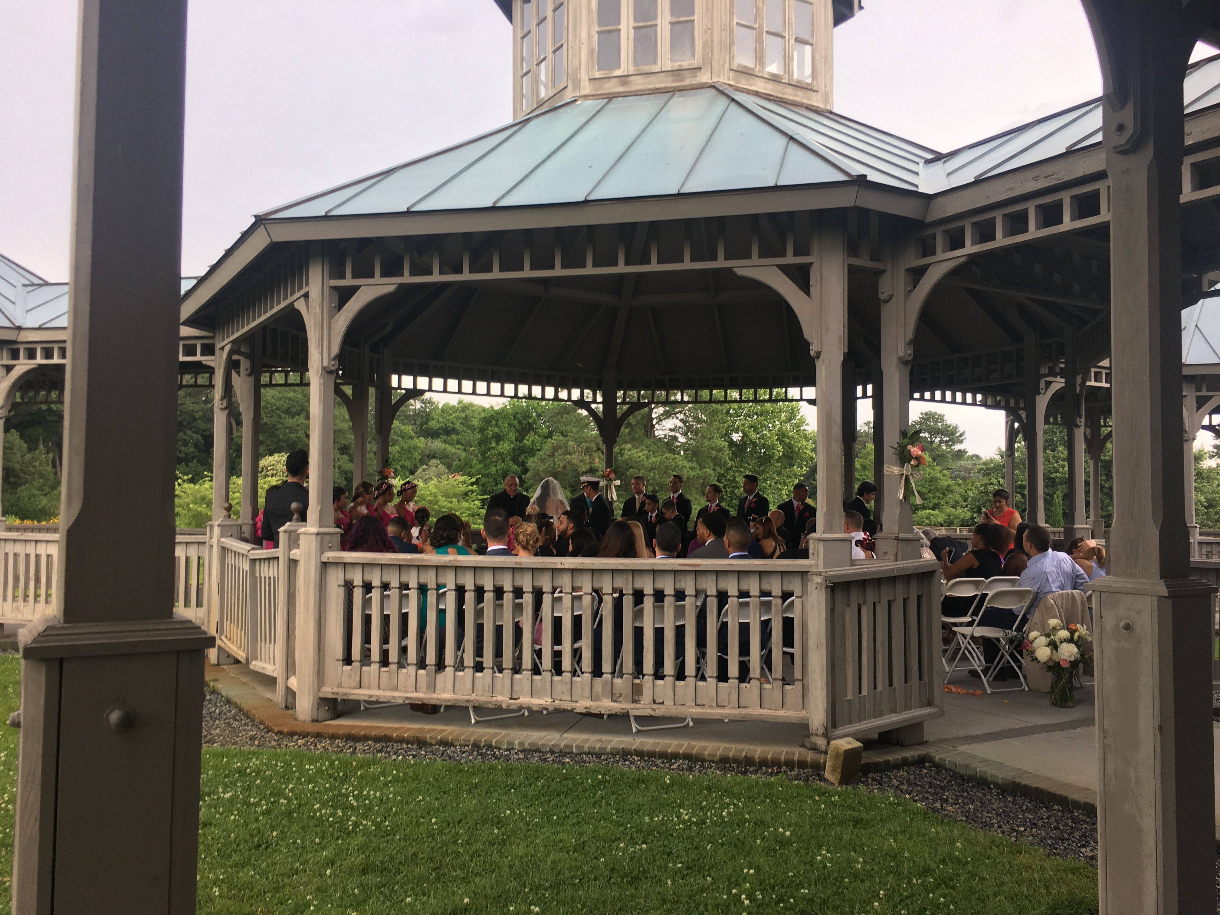 Rose Garden Hall Gazebos Rain Plan Wedding