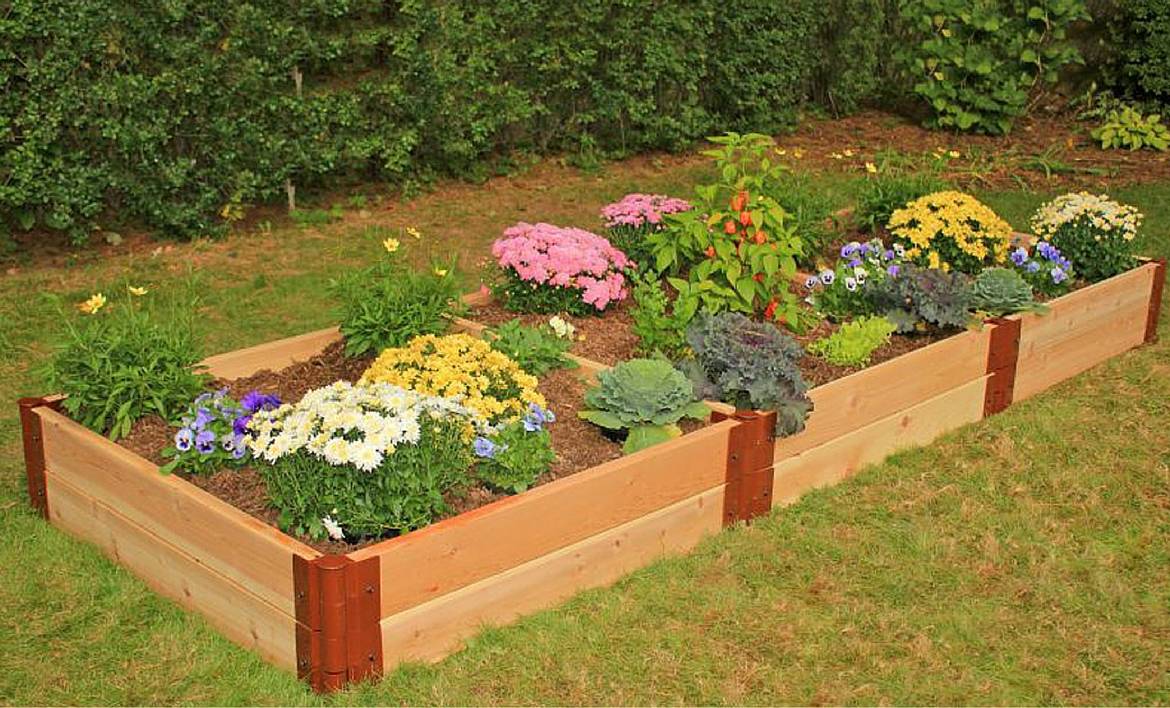 Tiered Cedar Raised Garden Bed Deck Ideas