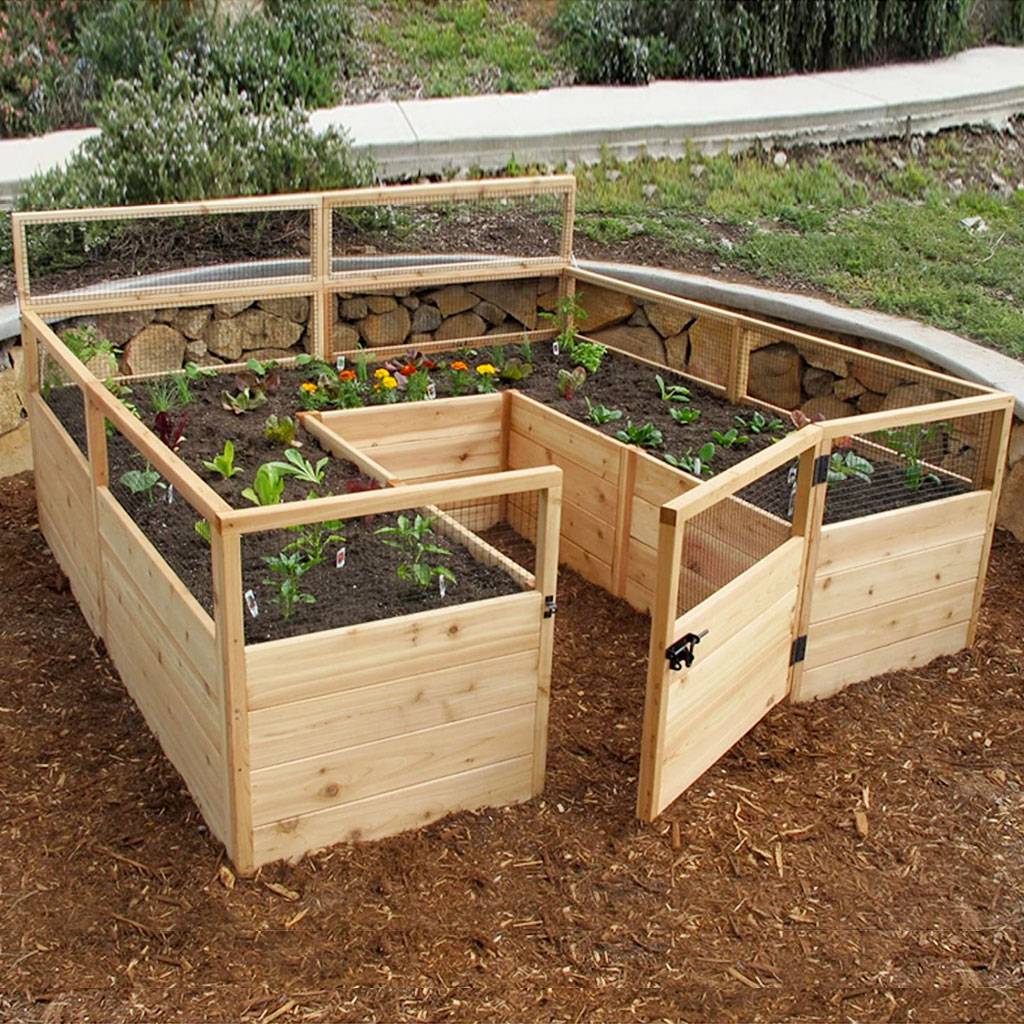 Cedar Complete Raised Garden Bed Kit X X Eartheasycom