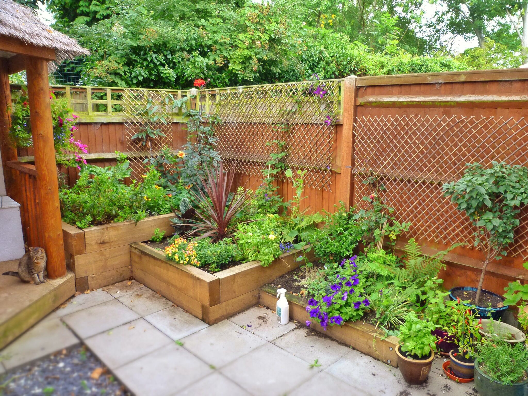 Raised Flower Bed I Would Make This Out Of Sleepers But I Like The