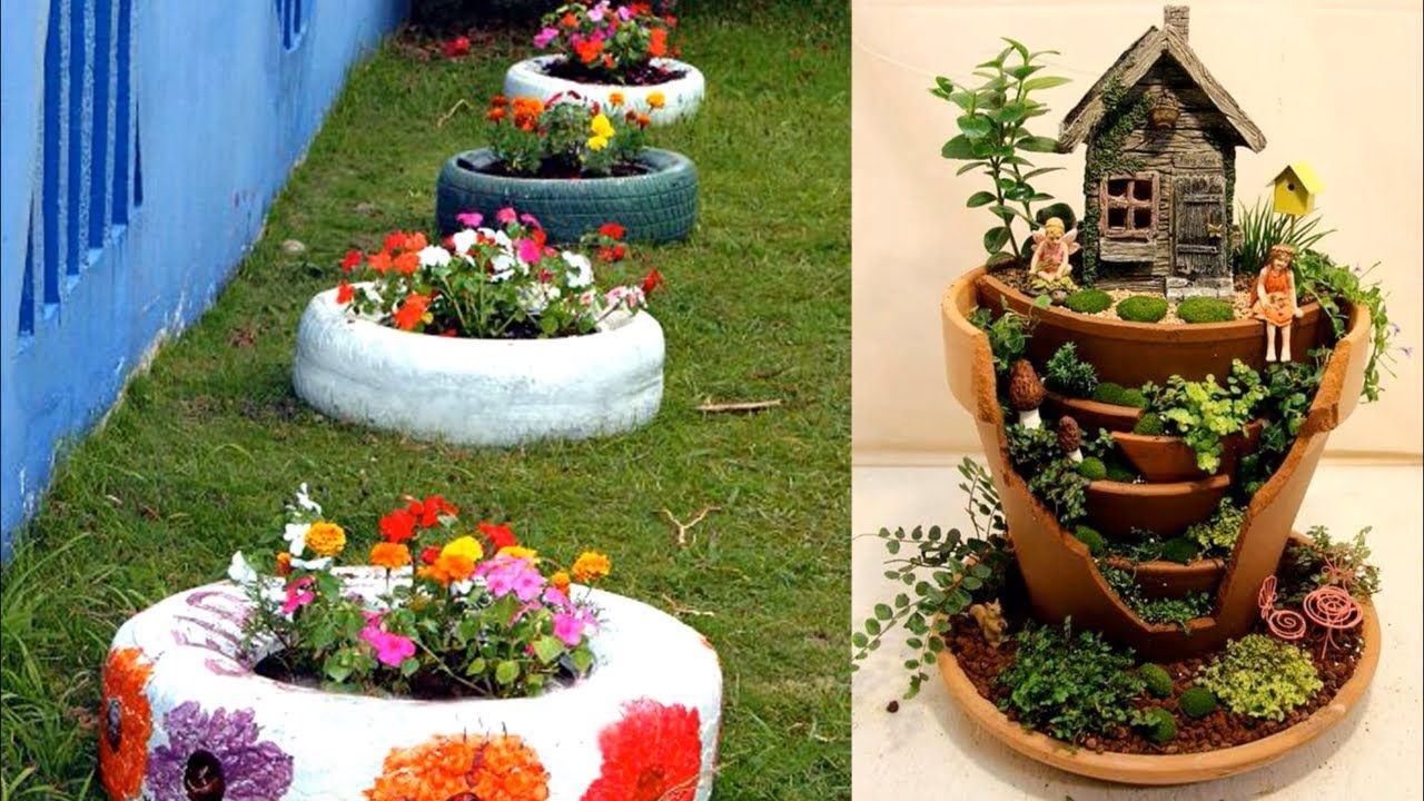 Clever And Unique Metal Garden Decor Ideas