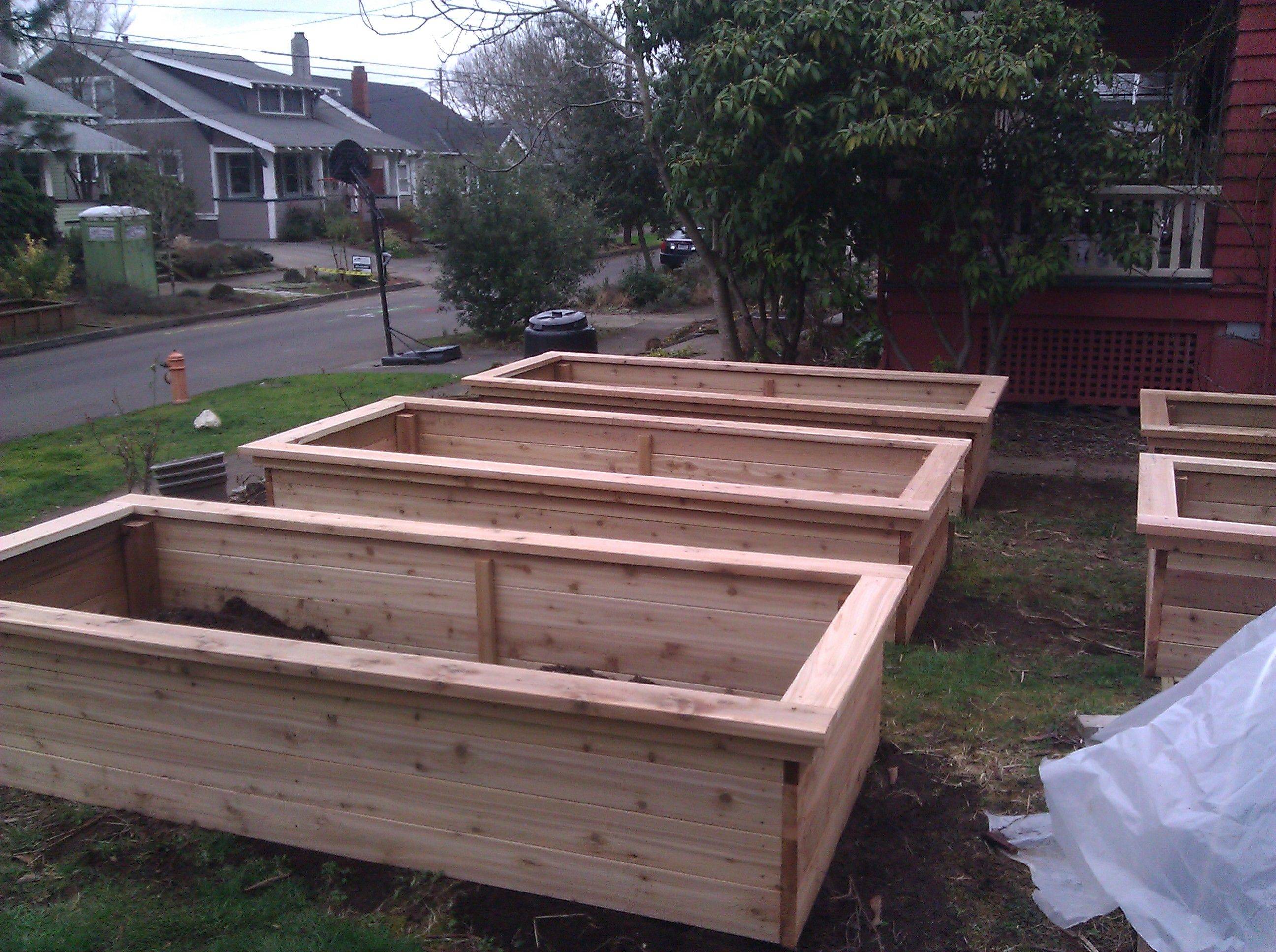 X Cedar Garden Raised Bed