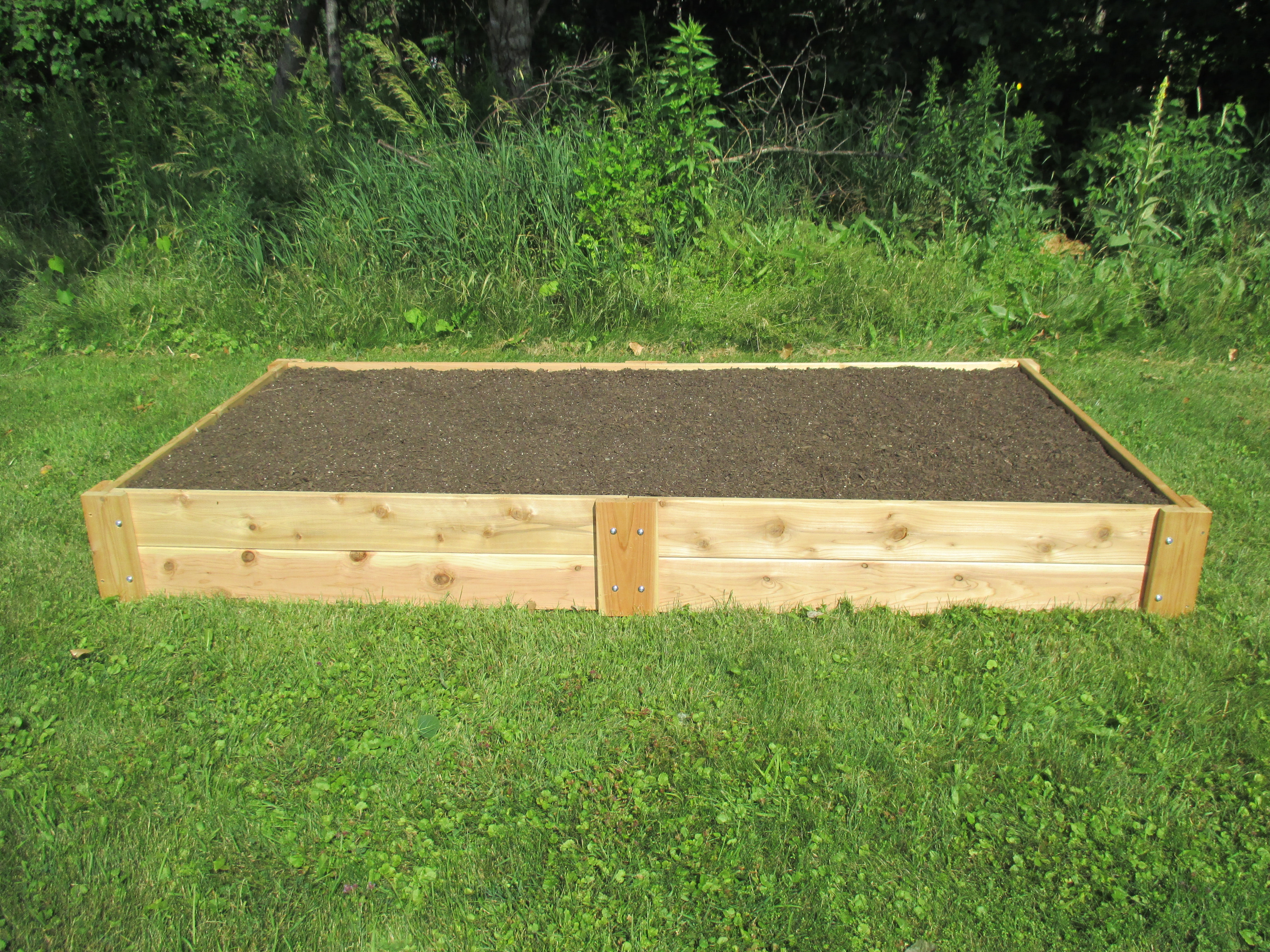 Cedar Raised Garden Bed Step