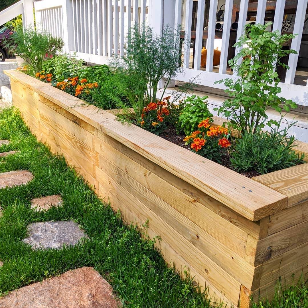 Raised Herb Garden Box Garden Design Ideas
