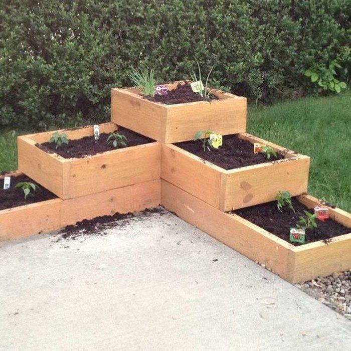 Tiered Cedar Raised Garden Bed