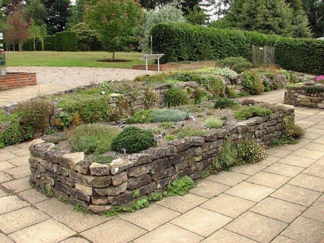 Beautiful Raised Flower Bed Stone Border Httpswwwonechitecture