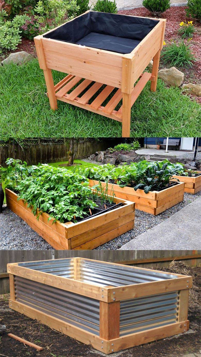 Simple Raised Vegetables Garden Bed Ideas